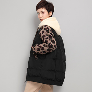 水淼旗舰店2021年冬装新款米兰登女装正品嘉彩大码保暖加厚棉衣服