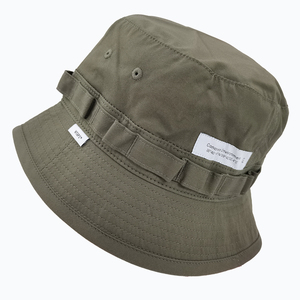 飘渺现货wtaps jungle hat weather军事风遮阳帽渔夫帽纯色男21ss