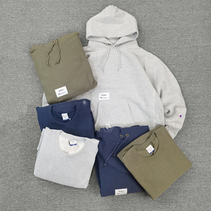折扣wtaps champion academy联名冠军连帽加绒圆领卫衣帽衫男20aw