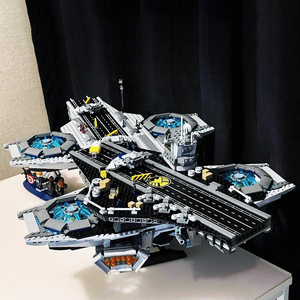 兼容乐高神盾局航母战斗复仇者高难度联盟大航空母舰拼装积木玩具