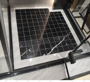 厂家直销天然大理石淋浴地板石花岗岩浴室基石挡水条开槽防滑石板