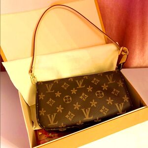 腋下包女奢侈品老花大麻将包链条信封包lv05单肩斜挎手提真皮小包