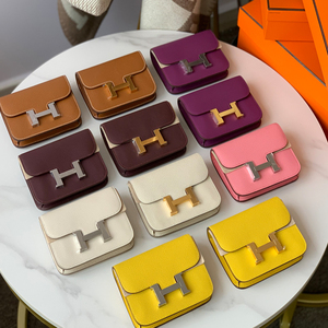 全手工缝制mini康康包康斯坦斯腰包constance slim女包epsom牛皮