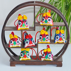 传统手工小老虎民族特色工艺品宝宝婴儿玩具端午挂件中国喜庆礼品