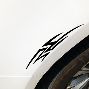 汽车火焰贴纸遮挡划痕侧面拉花引擎盖灯眉车贴保险杠车身刮痕装饰