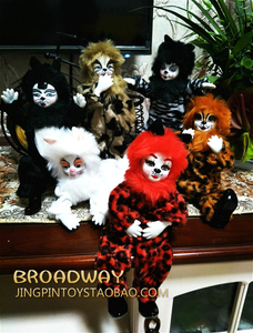 个性礼物包邮出口散货收藏 美国百老汇音乐剧猫公仔古董玩偶摆件