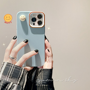 韩国卡通Smile笑脸适用iPhone14pro max苹果15手机壳11新款12立体plus情侣14Pro个性13Promax防摔12Pro保护套