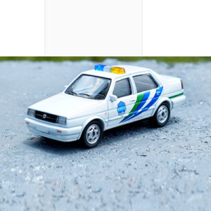 坦途警车皮卡模型仿真城管执法车电力工程车男孩儿童玩具全图百货