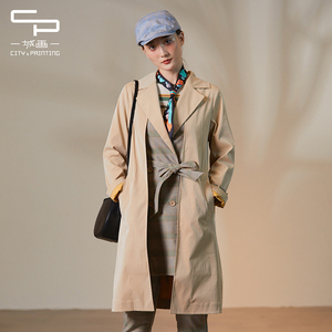 女装 女装组合包 一城画一长款风衣