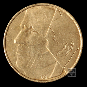 满30包邮 比利时5法郎黄铜币24mm欧洲外国硬币钱币收藏外币真币