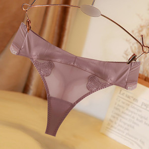 中高腰无痕性感丁字裤女生冰丝顺滑t裤日常穿丁字内裤高档大码棉