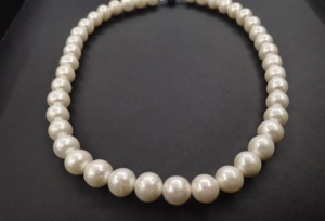 孟加拉产天然珍珠项链 658v5