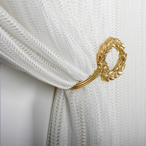 北欧复古美式轻奢黄铜窗帘挂钩门厅客厅创意装饰墙钩壁挂钩打孔