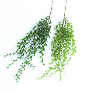 仿真植物假花绿植塑料尤加利壁挂藤条绿叶垂吊吊篮装饰挂壁花艺