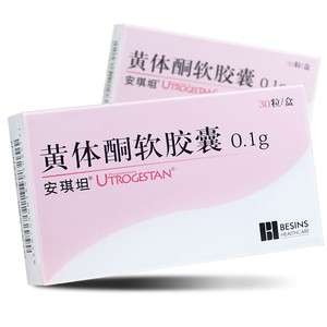 安琪坦 黄体酮软胶囊 0.1g*30粒/盒