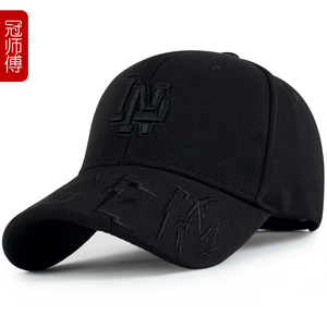 2024年男帽春秋季棒球帽新款韩版时尚休闲帽超酷菠萝布速干鸭舌帽