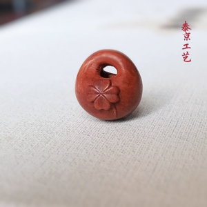 桃篮桃核雕刻精品四叶草桃篮手工雕刻小篮子宝宝桃篮