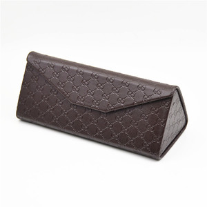 高档折叠盒gucci太阳镜盒原版古驰眼镜盒近视墨镜布三角抗压便携