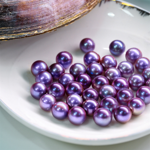 高品质天然淡水海水妖紫爱迪生鲜活珍珠蚌直播现开大点位diy包邮