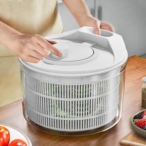 优勤蔬菜脱水器家用水果沙拉甩水菜篮厨房手动甩干机洗菜沥水神器