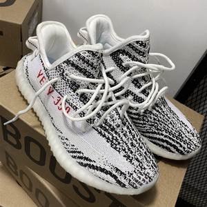 广椰子鞋350白斑马男鞋夏季透气运动休闲官方旗舰店正品男款鞋子