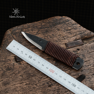 晌午黑皮bc小刀bushcraft斯堪刃户外便携52100碳钢露营镁棒迷你刀