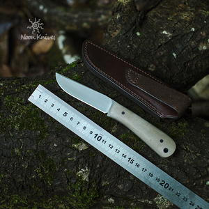 晌午口袋刀迷你直刀户外野营餐厨刀进口14c28n不锈钢露营便携小刀