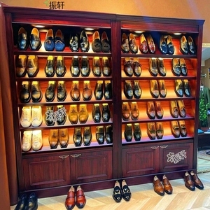 鞋店鞋架展示架店铺货架男女鞋皮鞋运动鞋展架带灯直播展示柜定制