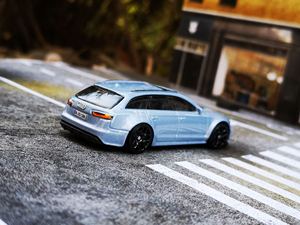 风火轮hotwheels 1/64 奥迪audi rs6 风暴冰雪蓝 改装 定制