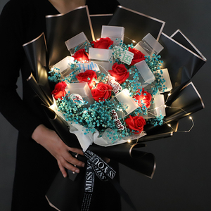 网红创意满天星男士煊赫门香烟花束礼盒送男友老公生日礼物实用大
