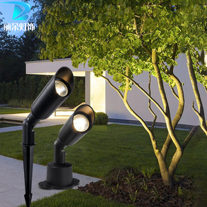 射灯户外防水七彩led投光灯rgb门头灯自动变色庭院灯照树灯插地灯