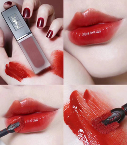 0021人付款淘宝ysl粉金唇釉214/202/207/204 圣罗兰玫瑰金小粉条口红