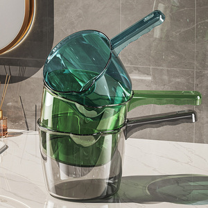 摔不破水勺厨房加厚长柄塑料创意透明舀水瓢子加大洗头舀漂流水勺
