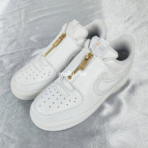 正品nike耐克af1空军一号 女子低帮拉链运动休闲鞋板鞋dm5036-100