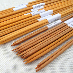 手工编织工具毛线针竹签子棒针上海蜡针竹子毛衣针竹制长直针竹针