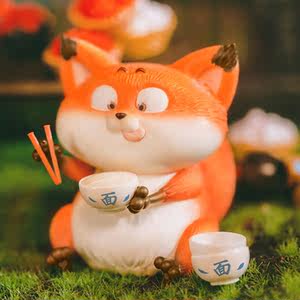 一品芝麻狐盲盒2020网红新款吃遍天下狐狸潮玩公仔手办摆件礼物