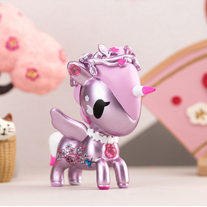 tokidoki独角兽樱花系列盲盒少女心公仔摆件潮玩手办一套网红学生