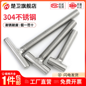 工厂直销t字型不锈钢螺丝焊接螺杆T形螺钉丁字螺栓M4M5M6M8M10M12