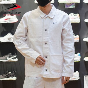 nike耐克外套男2022秋款工装翻领衬衫运动休闲舒适夹克dq5185-030