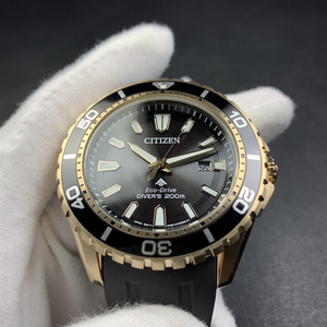 citizen西铁城男表光动能潜水腕表 200米防水时尚夜光 bn0193-17e