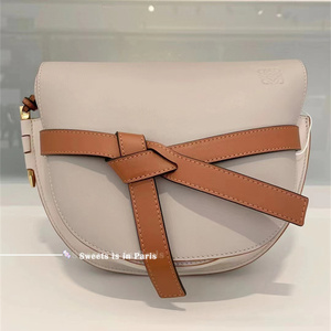loewe/罗意威女包 经典gate中号三角马鞍包蝴蝶结半月斜挎单肩包