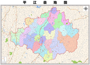 平江县乡镇区域地图图片
