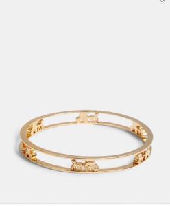 小五美代 coach/蔻驰 镂空马车手镯 奥莱款