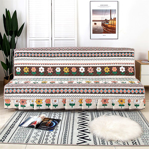 折叠沙发垫布艺四季通用防滑全包万能全盖简易沙发床套折叠沙发罩