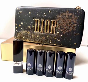 dior迪奥雪花圣诞限量版口红烟花套装套盒9995支六只五支装礼盒