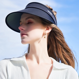 澳洲defender防晒帽女空顶防紫外线大帽檐夏季户外骑车出游遮阳帽