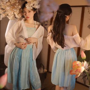 霏幕情绪内衣激情套装和服制服诱惑透明汉服女古风情趣肚兜性感骚