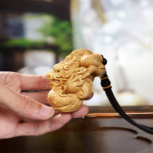 807人付款淘宝黄杨木雕刻手把件文玩把玩件男随身盘玩祥龙葫芦崖柏