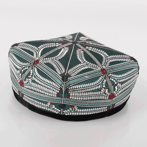 新疆维族帽子新疆小花帽手工平顶四角单层韩版男款男士帽子