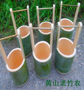 包邮特色手工艺 竹编 竹筒竹水桶 剑 大水桶 竹制品儿童玩具摆设
